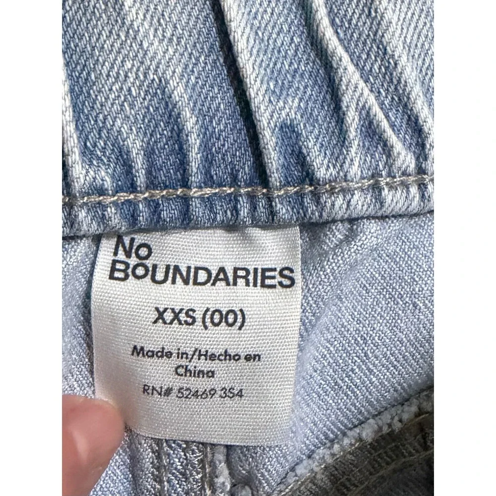 NWT No Boundaries Wide‎ Leg Jeans Sz XXS 00 (26x30) Baggy Skater Streetwear NEW